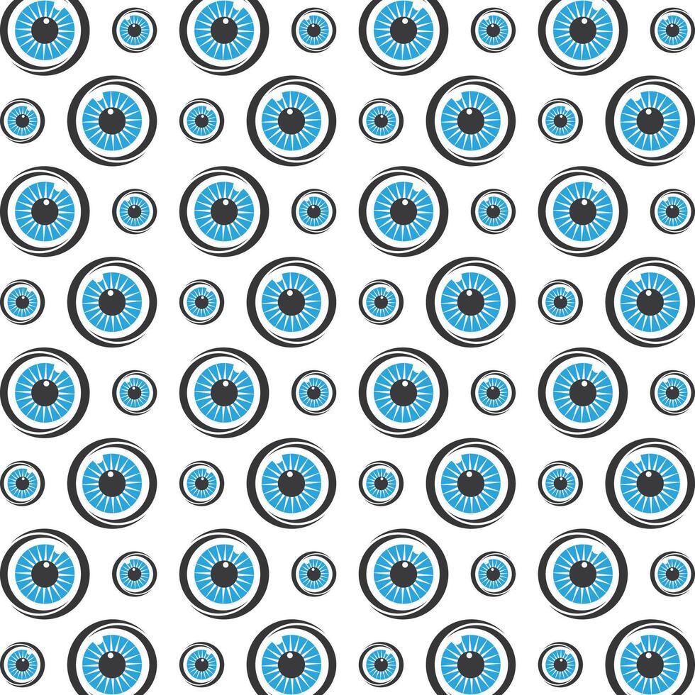 Eye astonishing trendy multicolor repeating pattern illustration background design vector