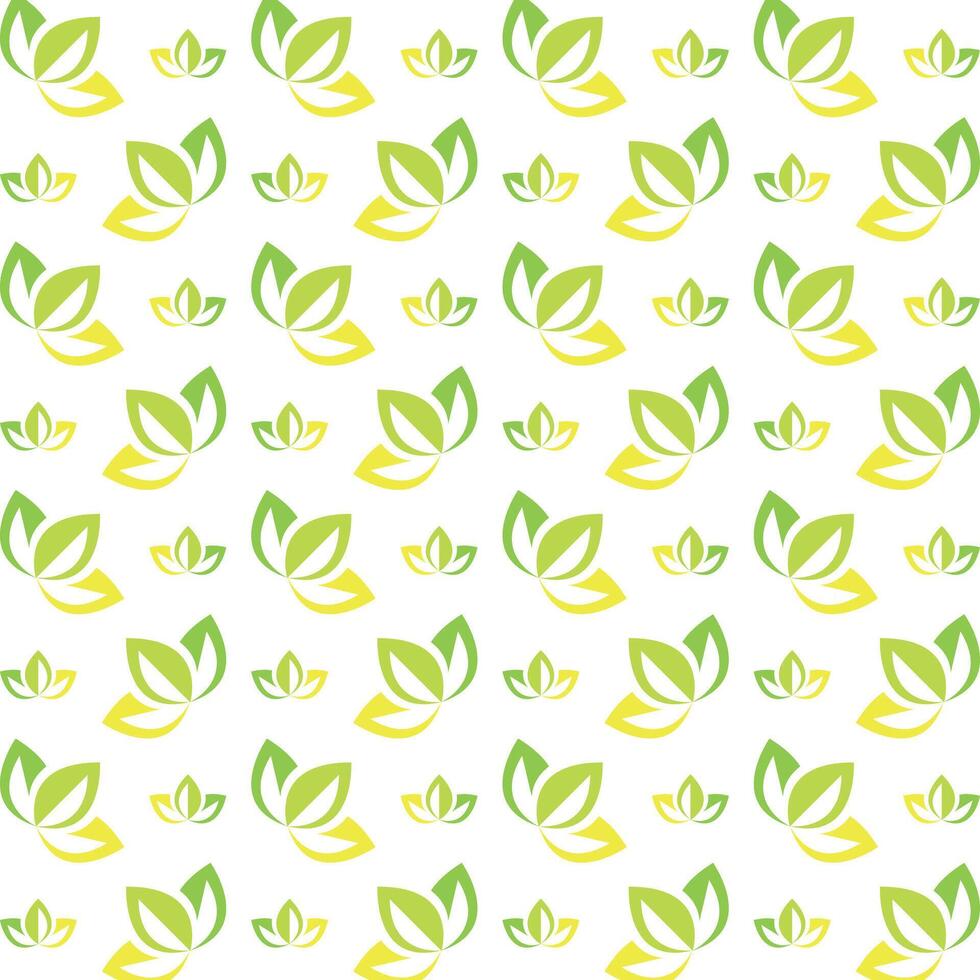 Leaf green workable trendy multicolor repeating pattern illustration background design vector