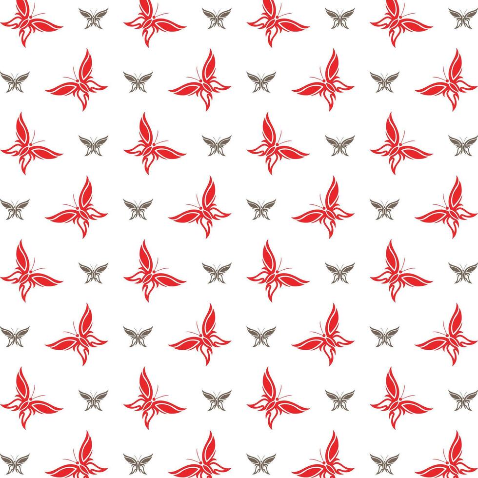 Butterfly logical trendy multicolor repeating pattern illustration design vector