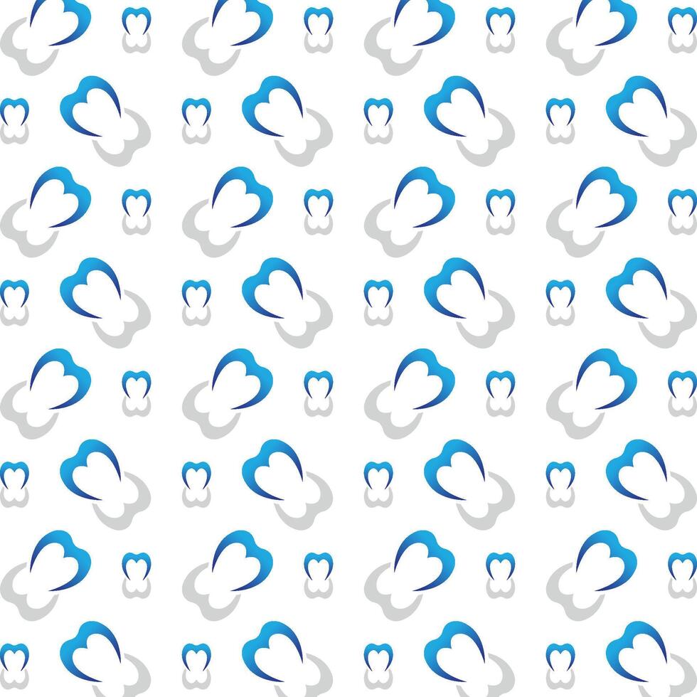 Dental care obtainable trendy multicolor repeating pattern illustration design vector