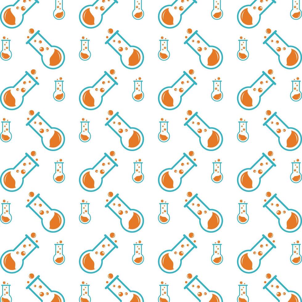 Lab logical trendy multicolor repeating pattern illustration design vector