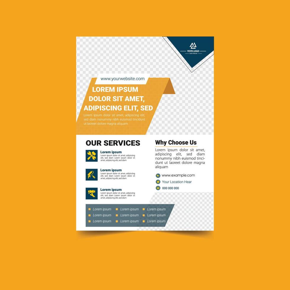 Real estate house property flyer poster template vector