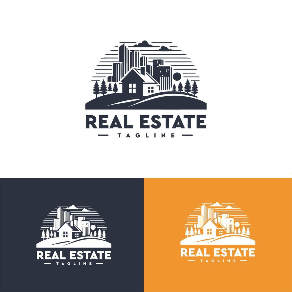 real estate business logo vector