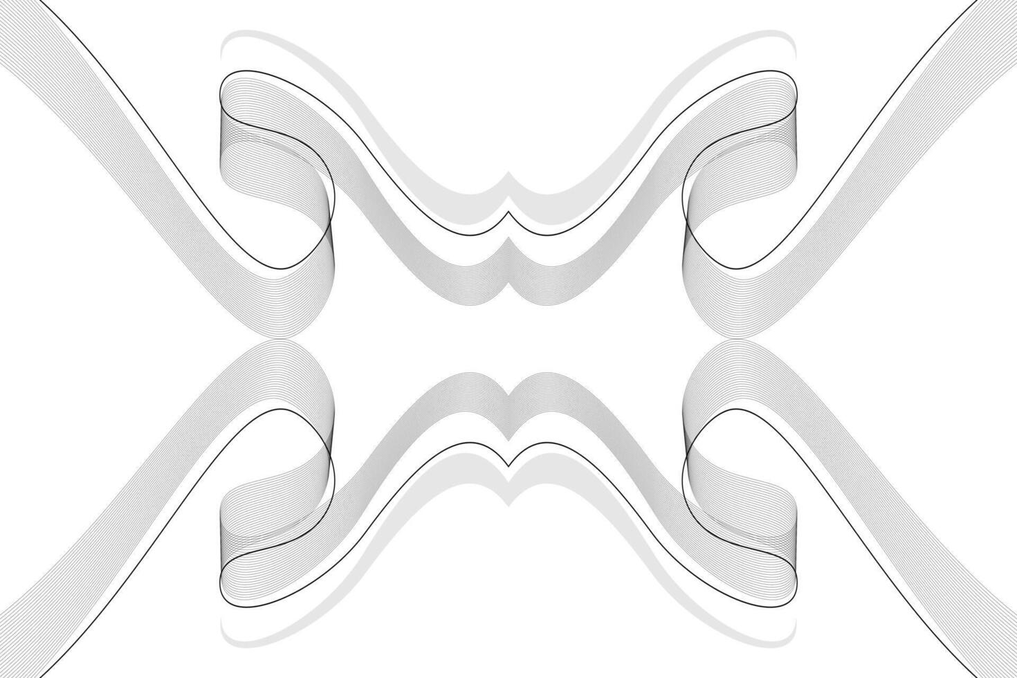 Abstract wavy line background vector