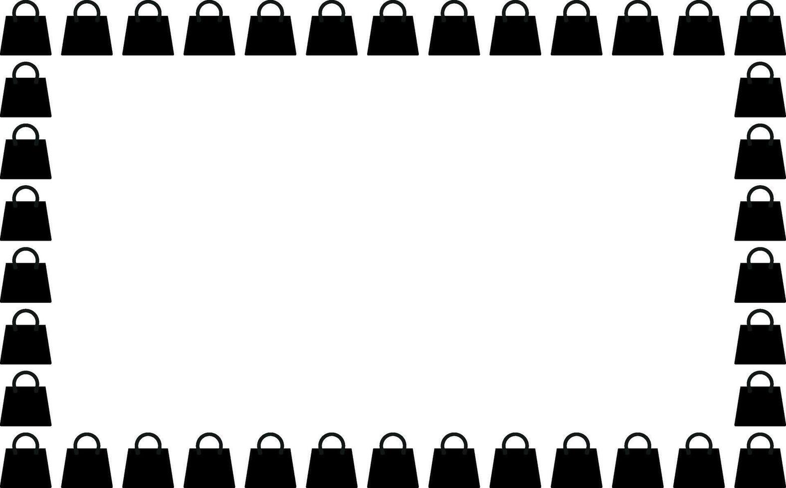Frame store bag, shopping icon, and backgrounds, for online business or backgrounds and textures vector