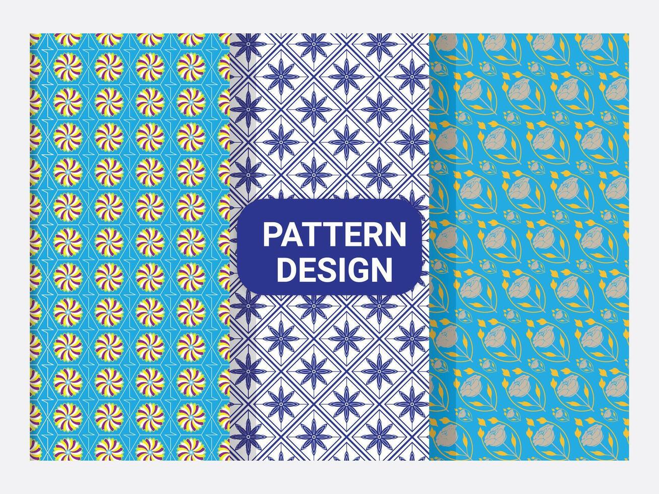 Modern flower background pattern design template vector