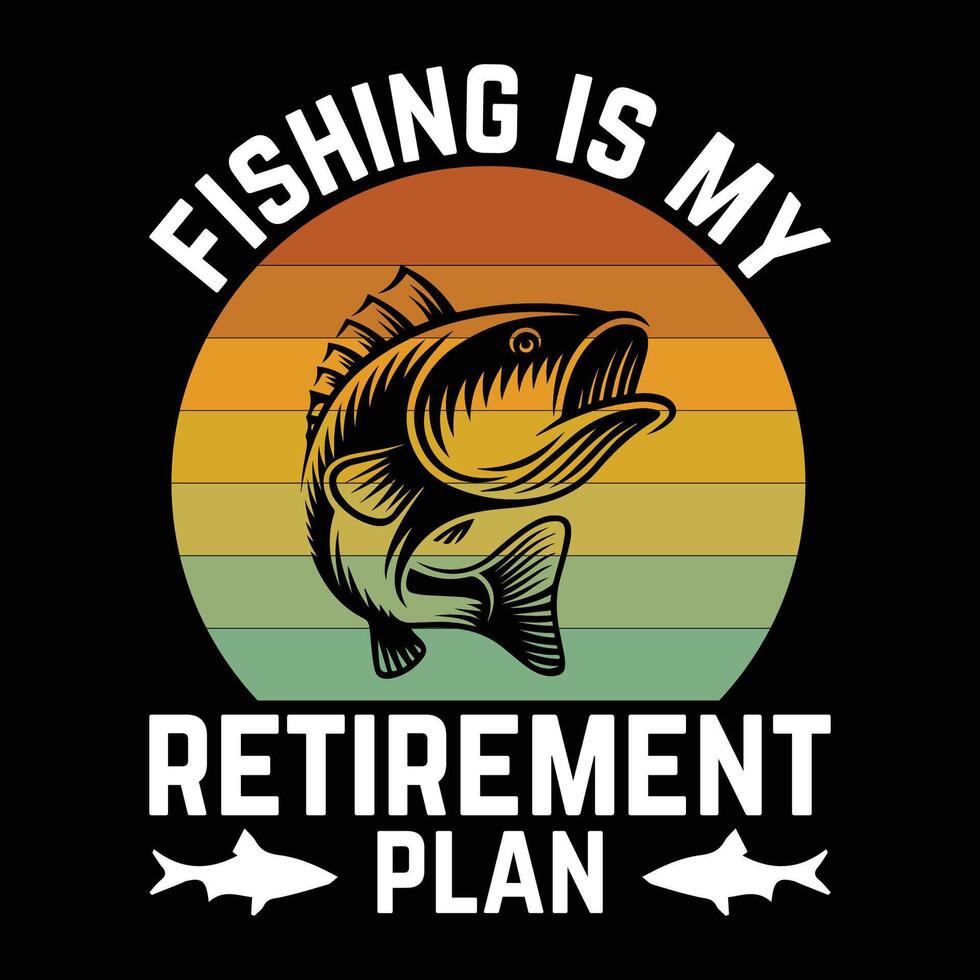 Fishing T-Shirt Design vector