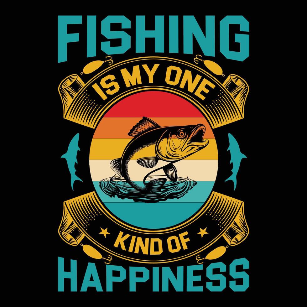 Fishing T-Shirt Design vector