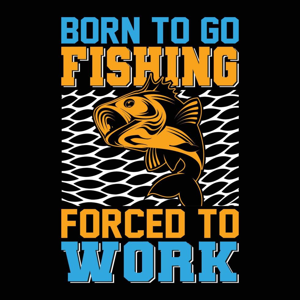 Fishing T-Shirt Design vector