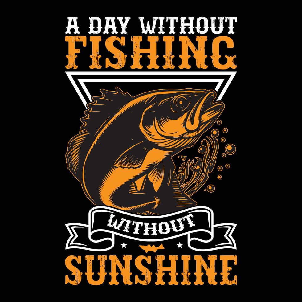 Fishing T-Shirt Design vector