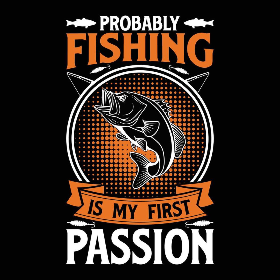 Fishing T-Shirt Design vector