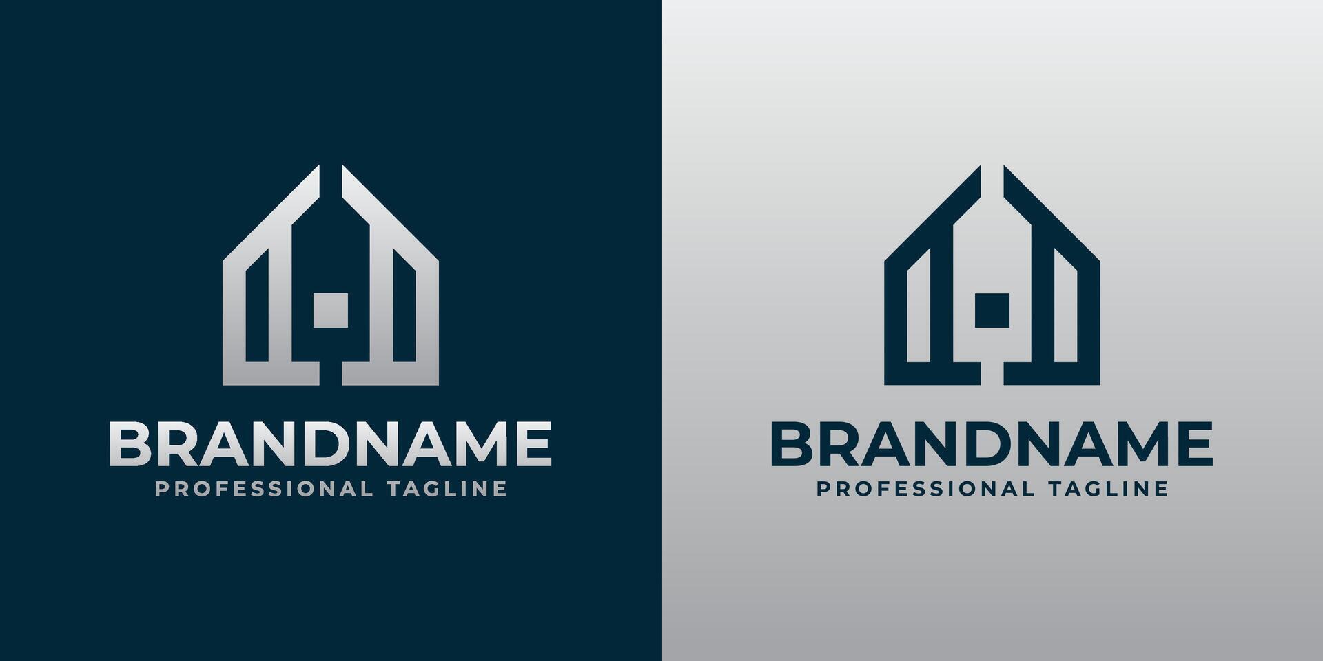 Letters CD Home Logo, suitable for any business with CD or DC initials vector