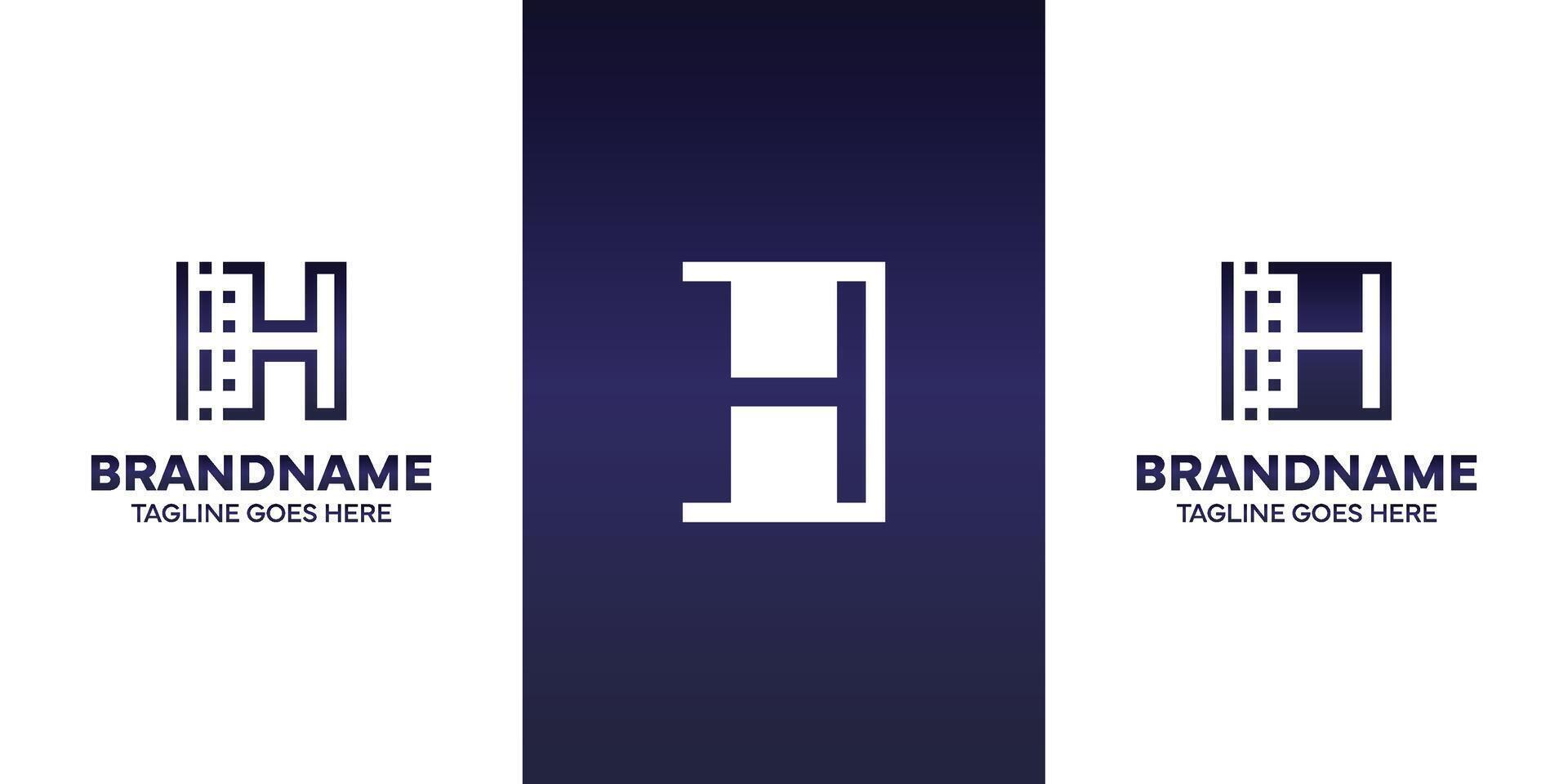 Letter H Technology Logo, suitable for business with H initial vector