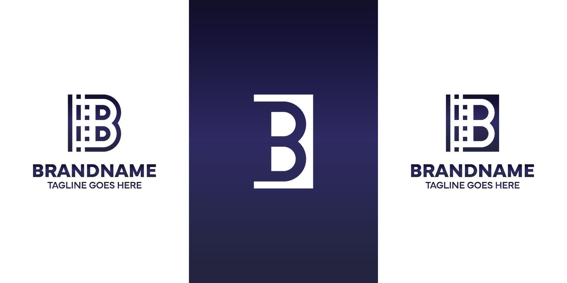Letter B Technology Logo, suitable for business with B initial vector