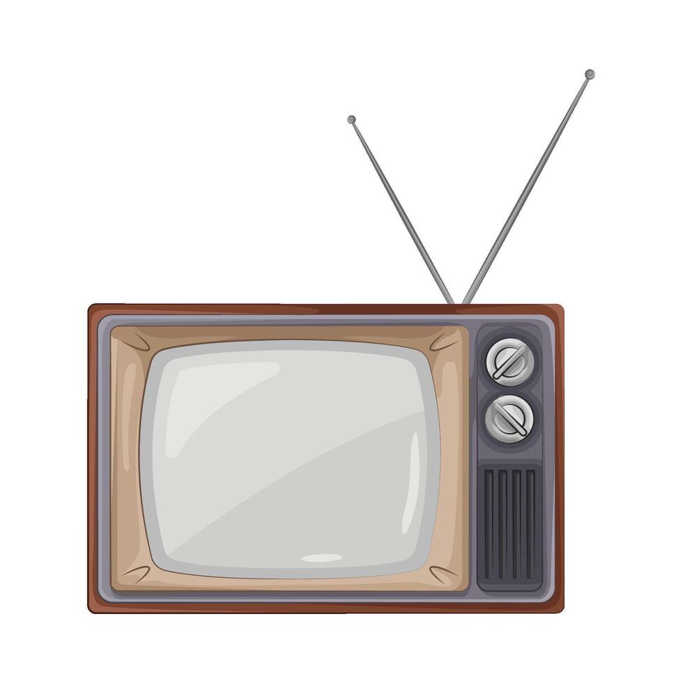 Illustration of old television vector
