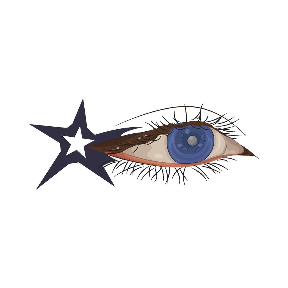 Illustration of beautiful eye vector
