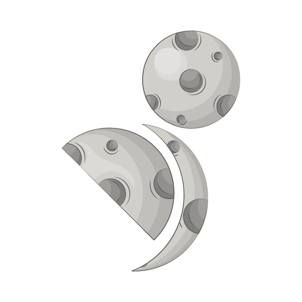 Illustration of moon vector