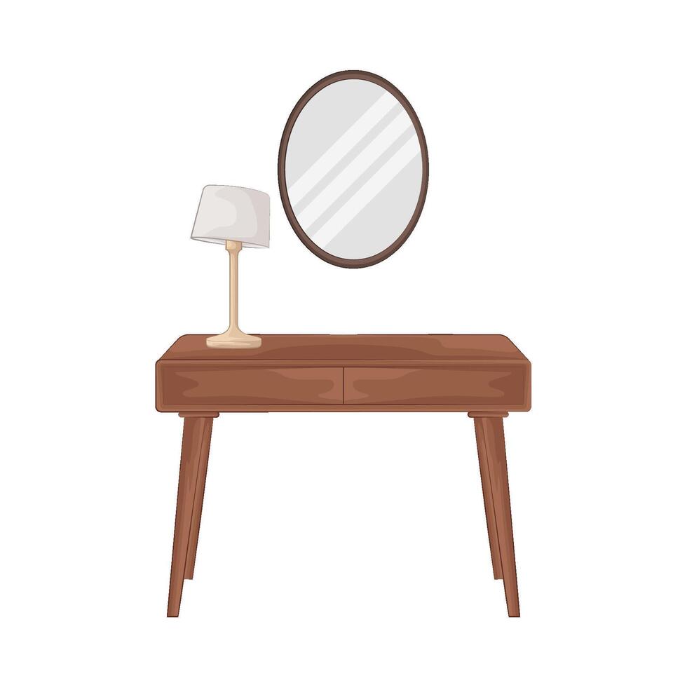 Illustration of dressing table vector