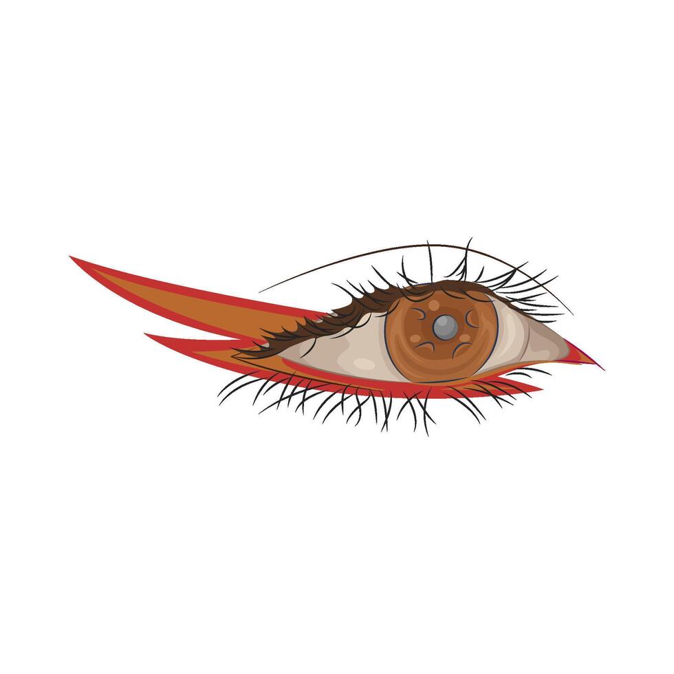 Illustration of beautiful eye vector