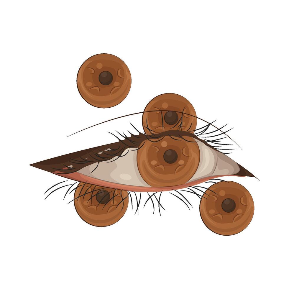 Illustration of beautiful eye vector