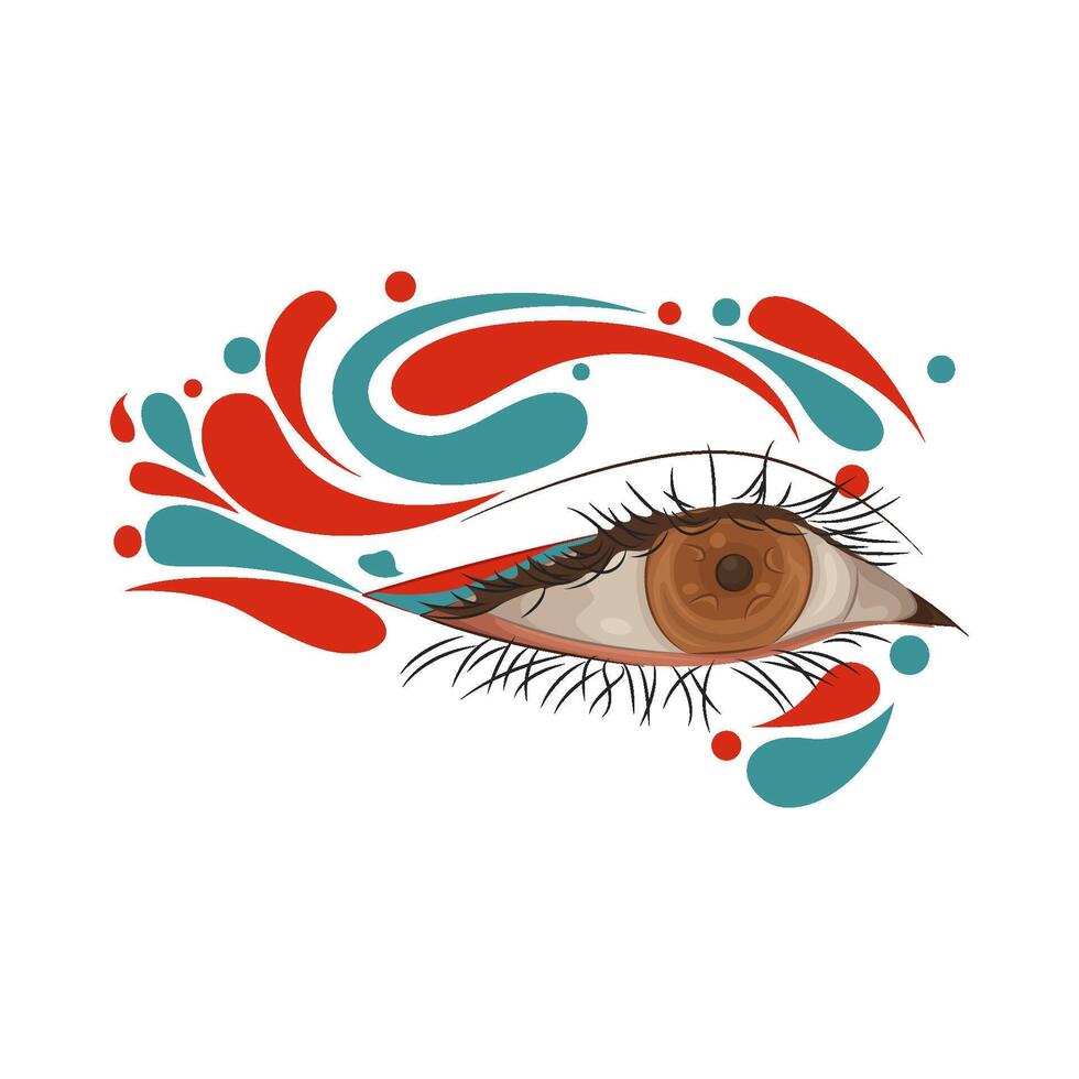 Illustration of beautiful eye vector