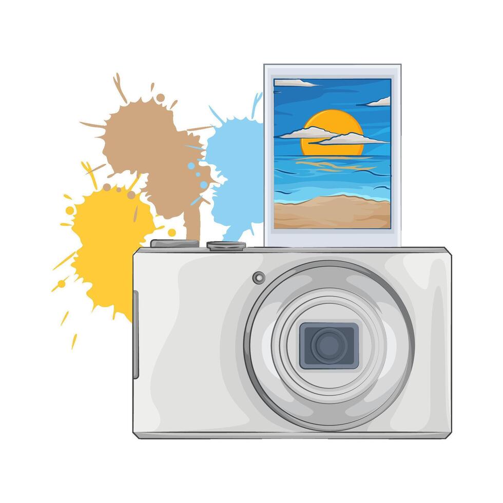 Illustration of camera vector