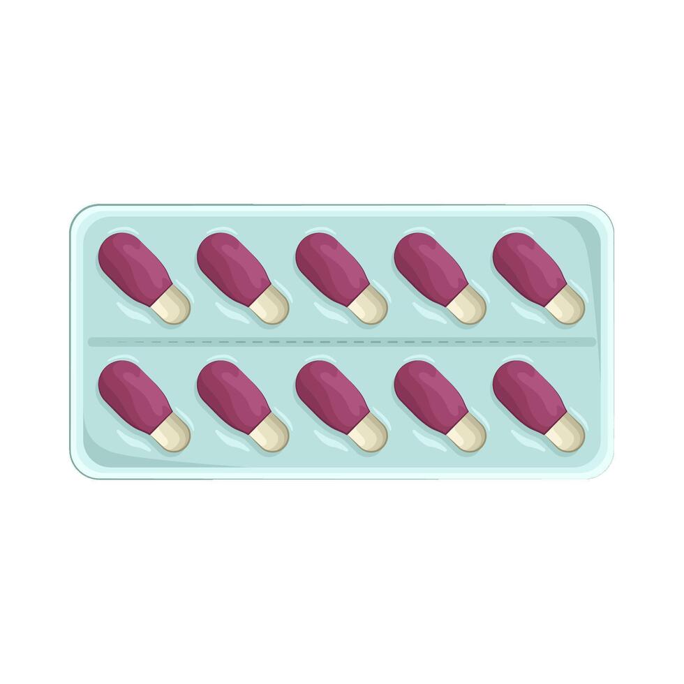 Illustration of capsule vector
