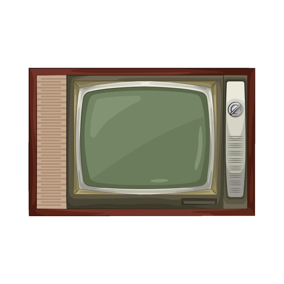 Illustration of old television vector