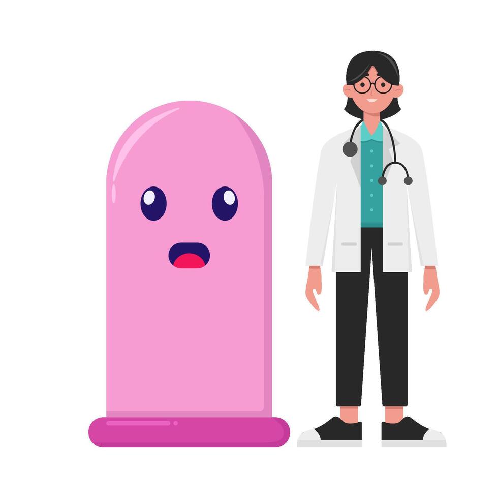 Illustration of condom vector