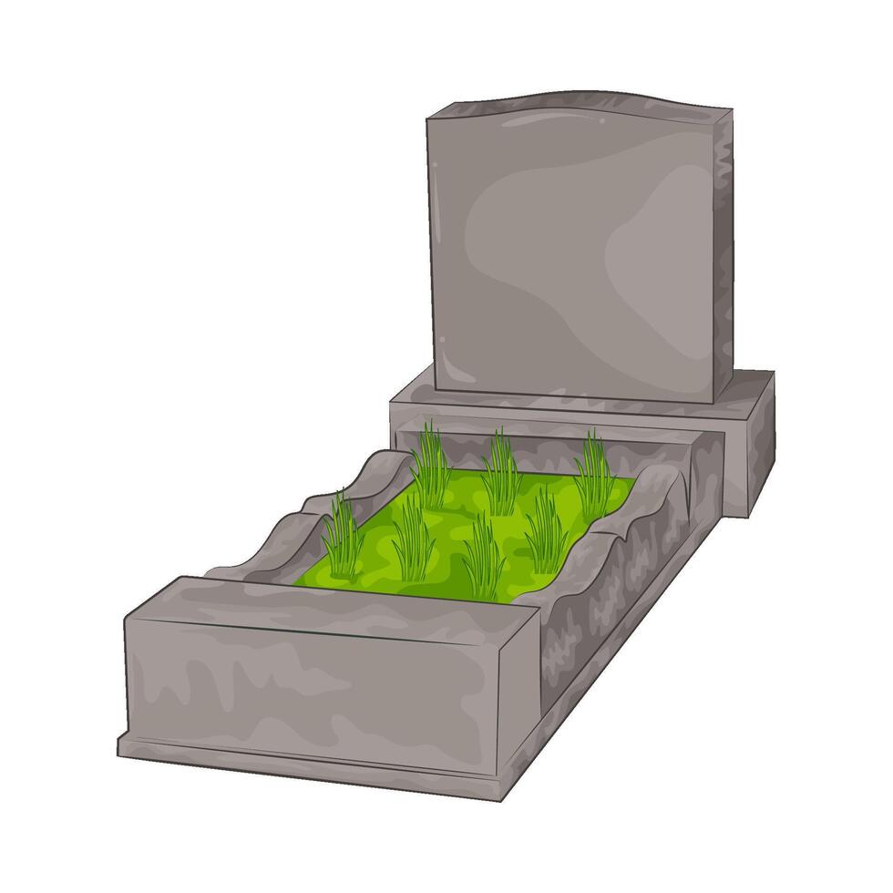 Illustration of grave vector