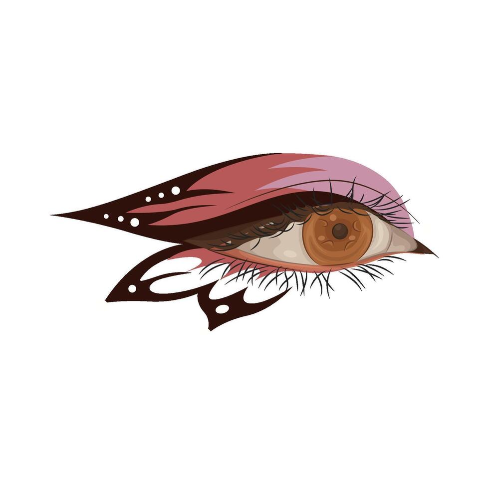 Illustration of beautiful eye vector