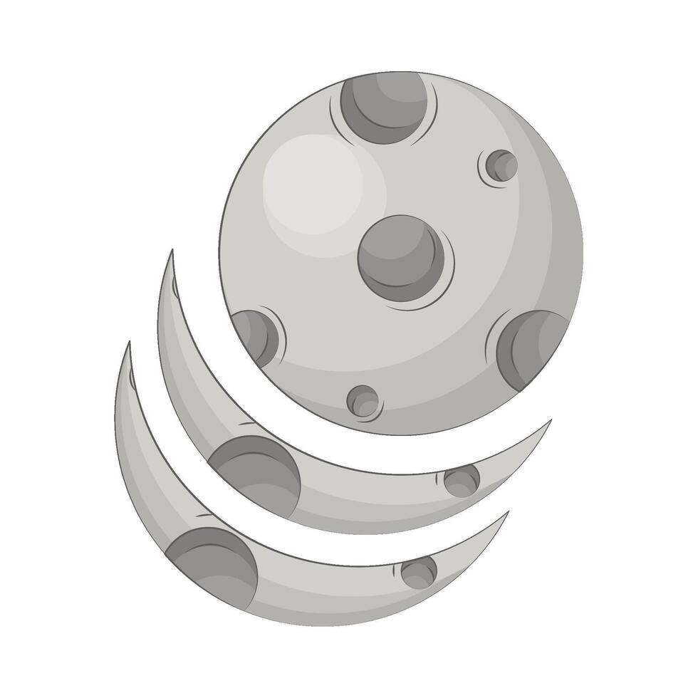 Illustration of moon vector