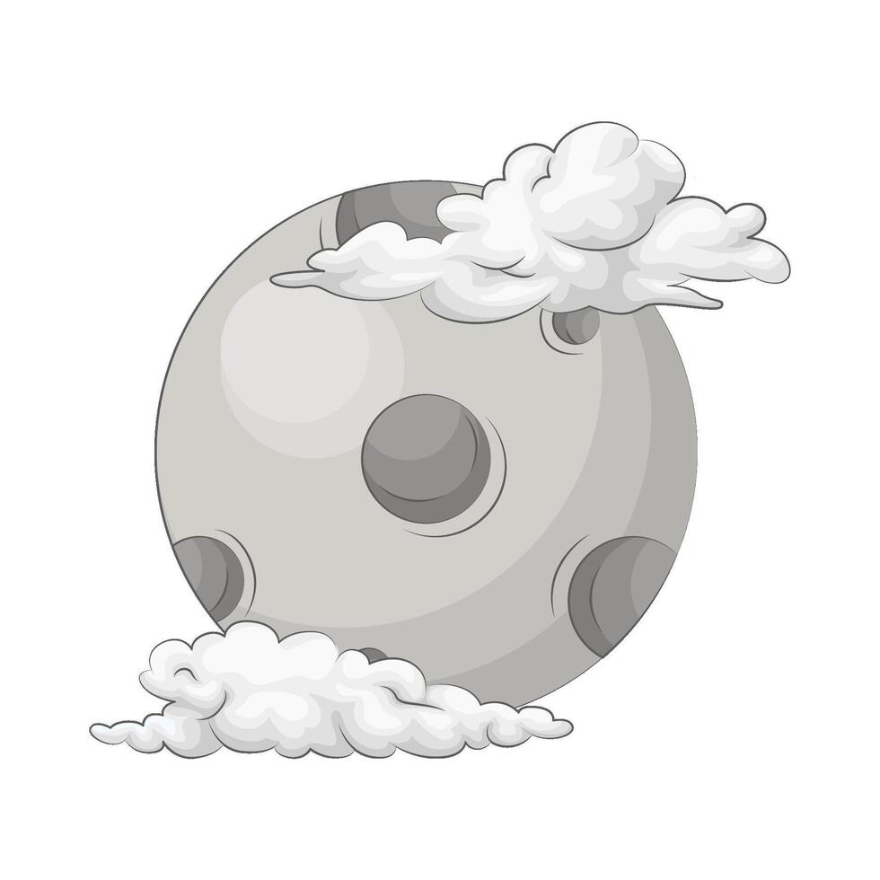 Illustration of moon vector