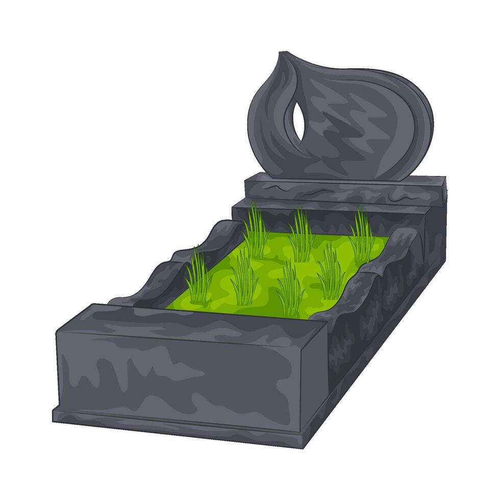 Illustration of grave vector