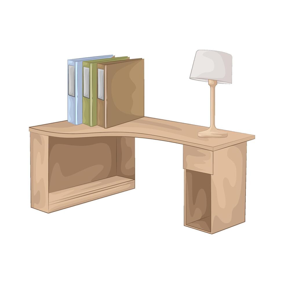 Illustration of desk vector
