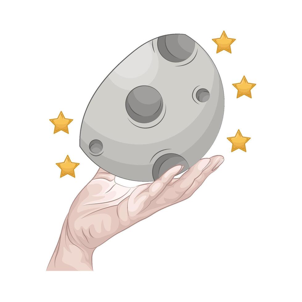 Illustration of moon vector