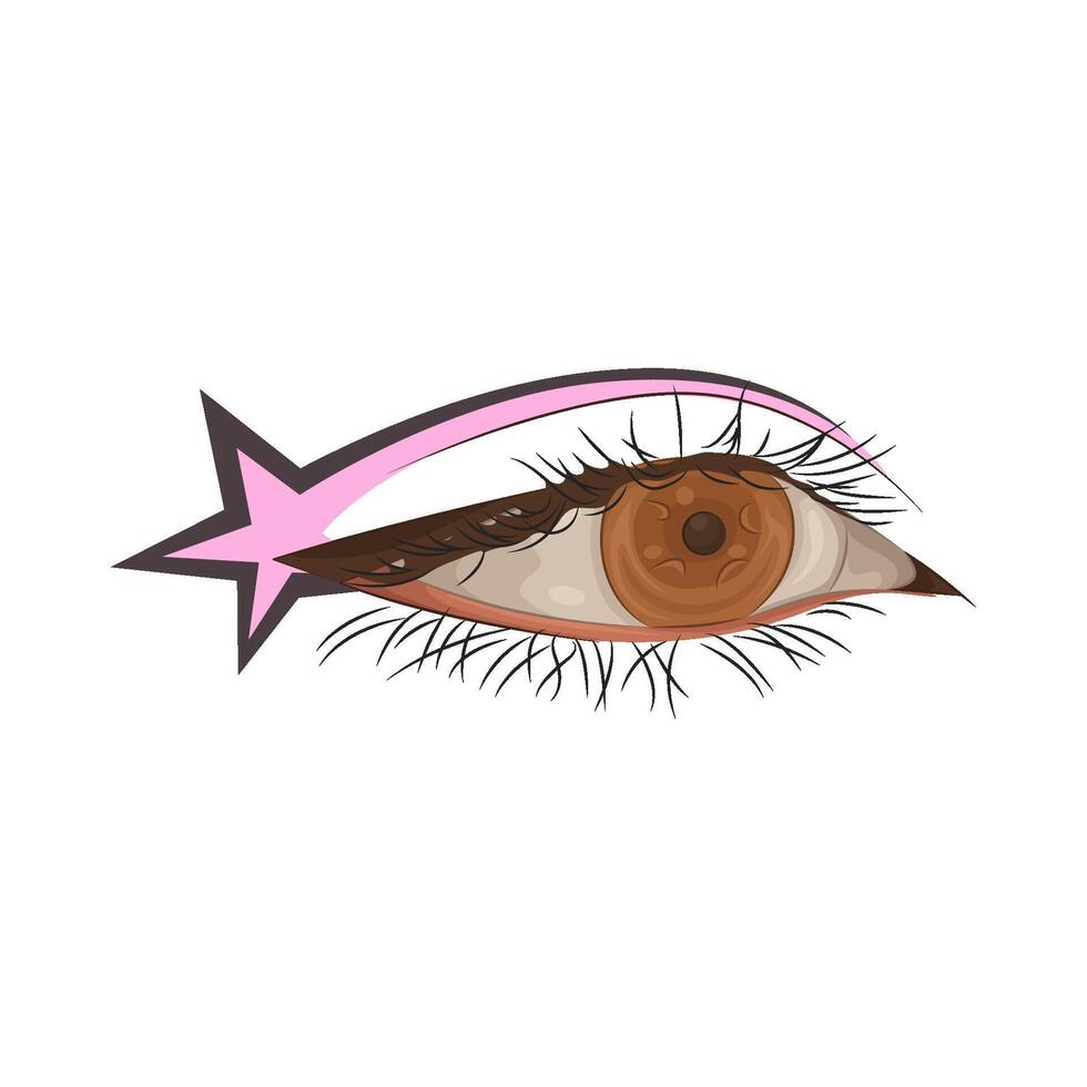 Illustration of beautiful eye vector
