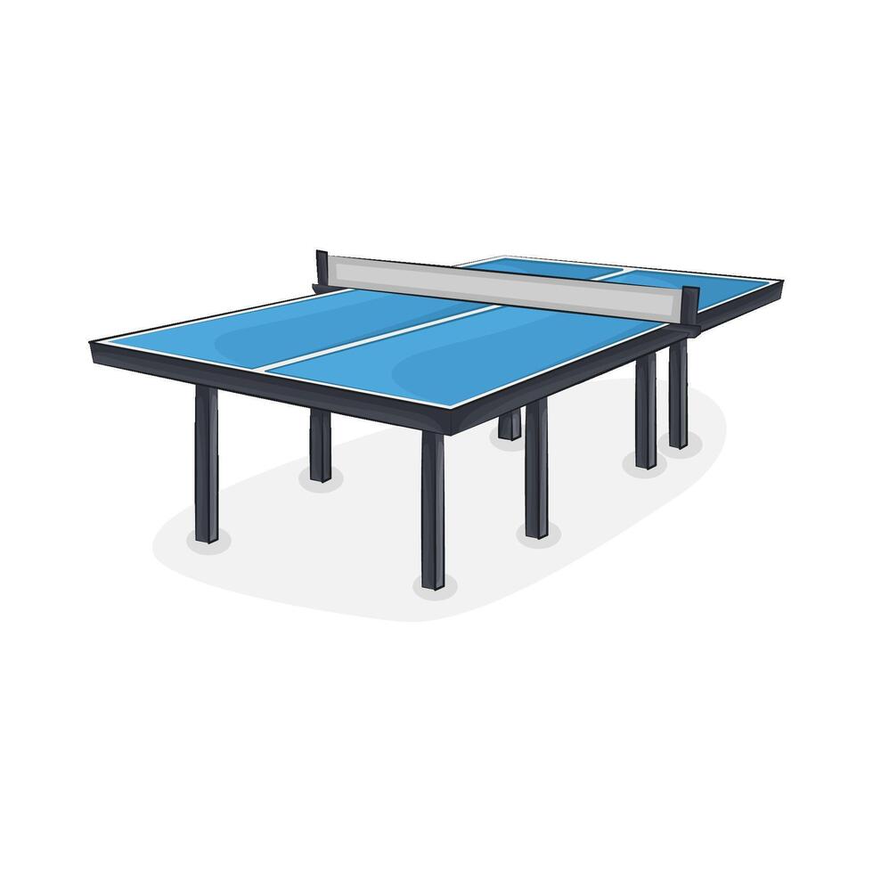 Illustration of table tennis court vector