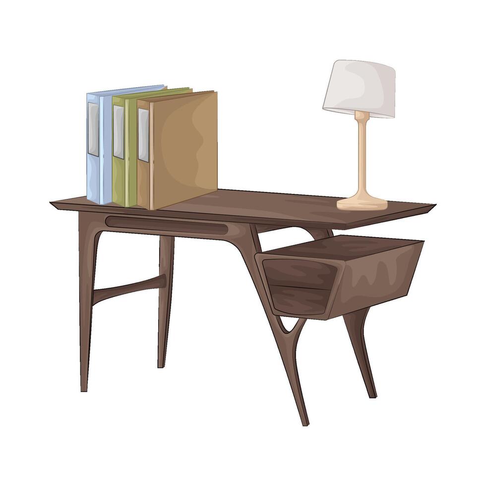 Illustration of desk vector