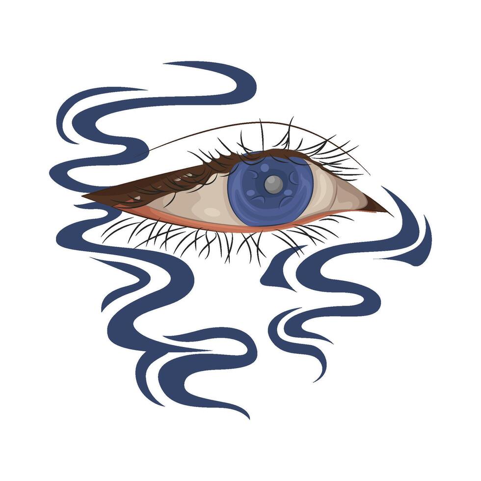Illustration of beautiful eye vector
