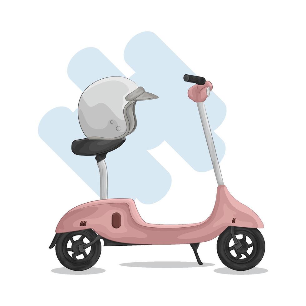 Illustration of scooter vector