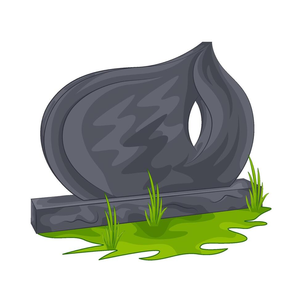 Illustration of grave vector