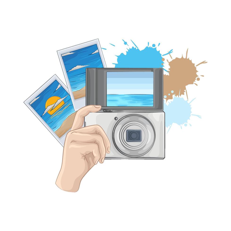 Illustration of camera vector