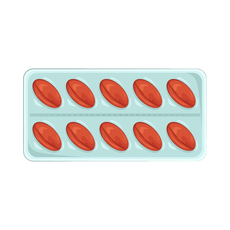 Illustration of pill vector
