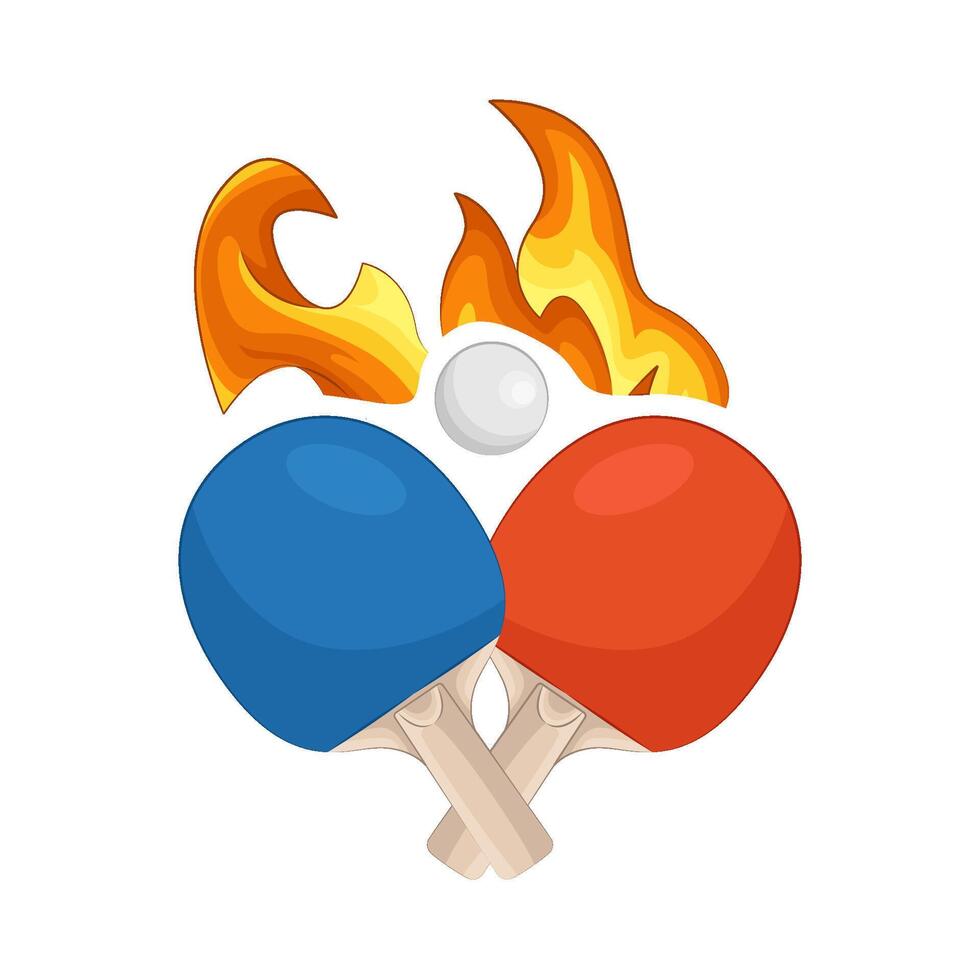 Illustration of table tennis vector