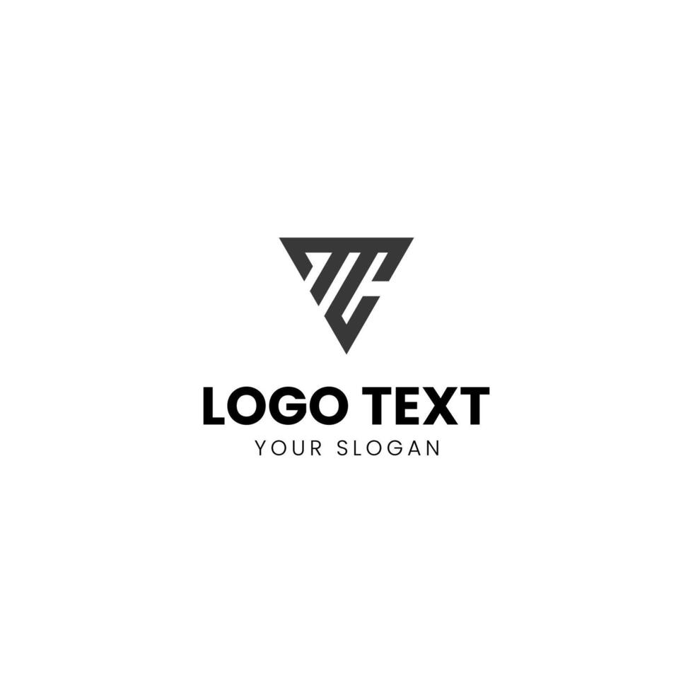 a logo for a company that is made up of a triangle vector