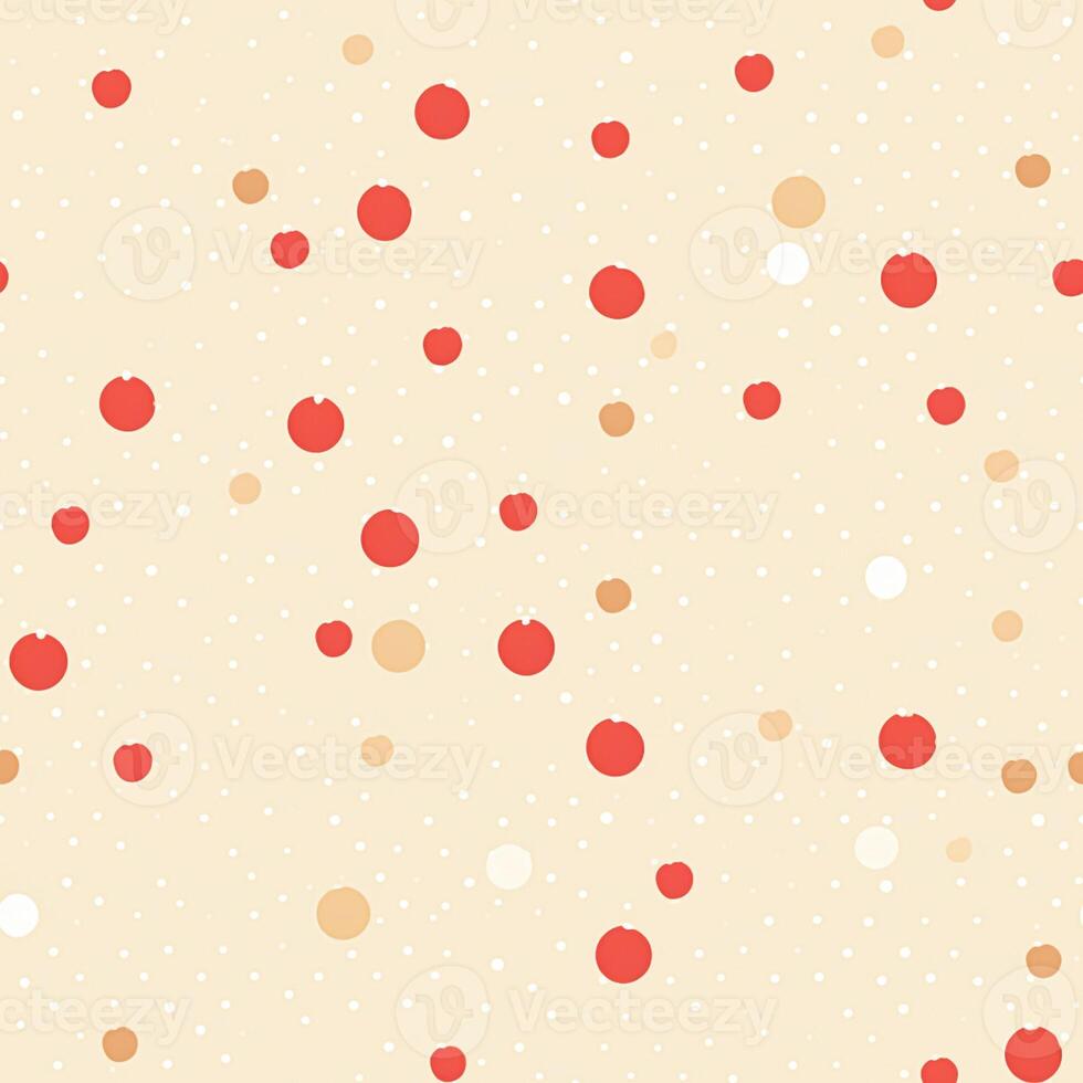 Seamless pattern, tileable festive polka dot country style print for dotted wallpaper, holiday wrapping paper, scrapbook, dots fabric and product design photo