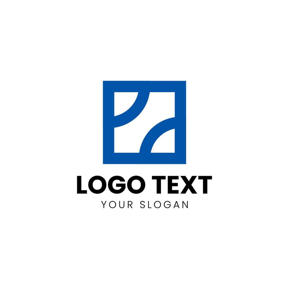 a blue square logo with a white background 45864355 Vector Art at Vecteezy
