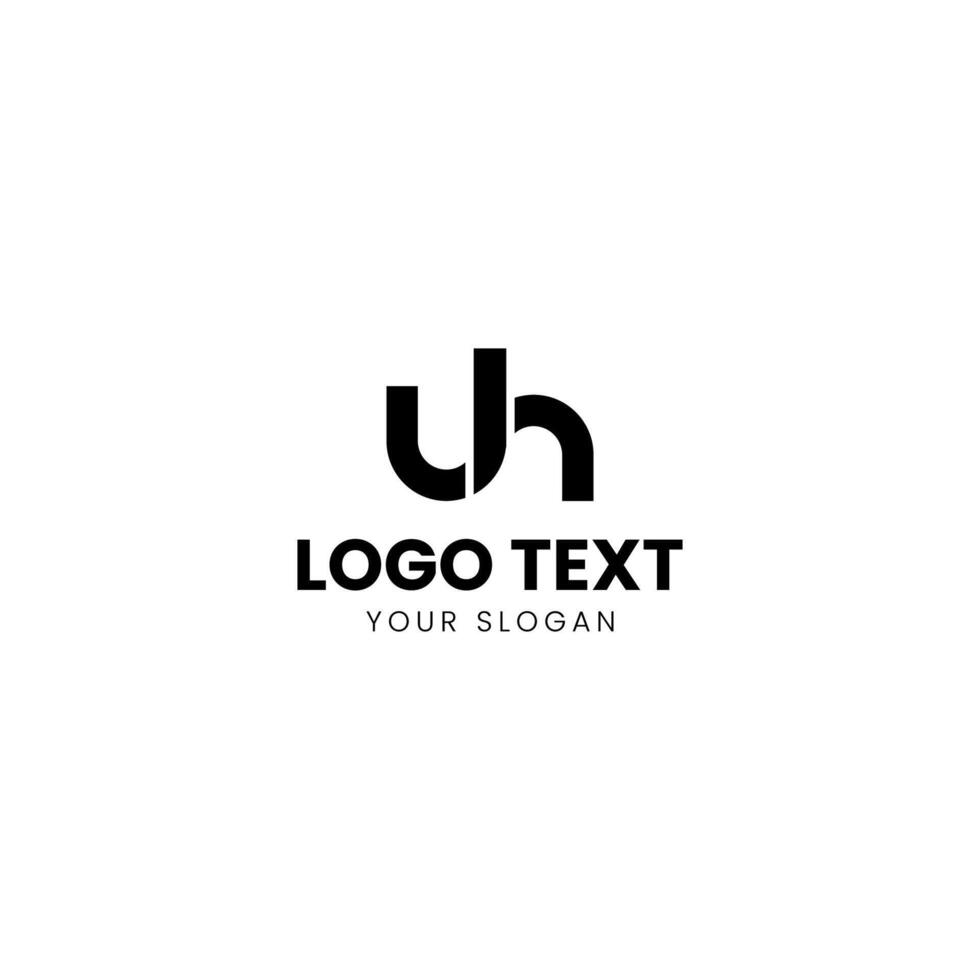 the letter u logo design template vector