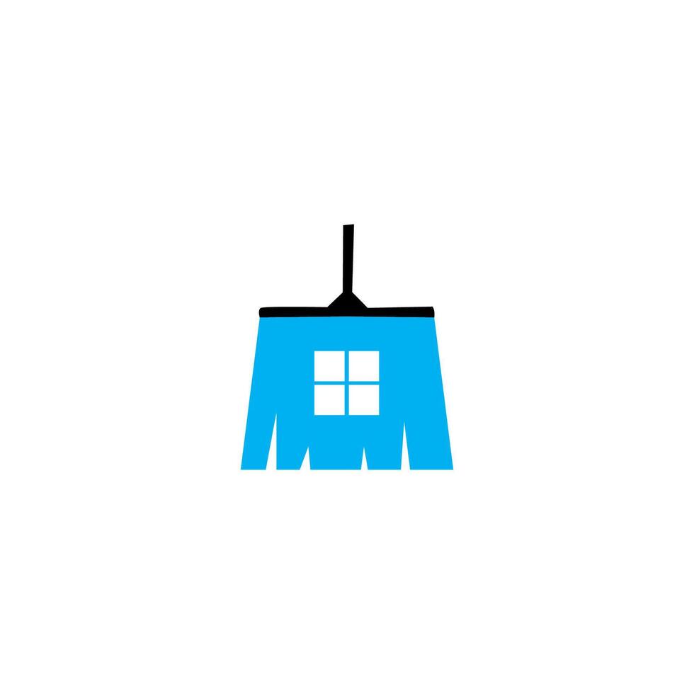 a blue window cleaning icon on a white background vector
